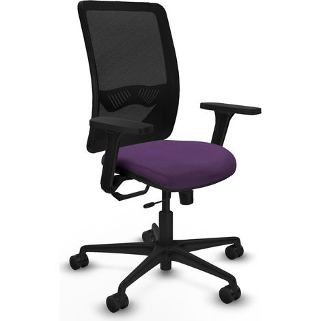 Chaise ergonomique piqueras y crespo Zulema noir mousse épaisse (1/2)
