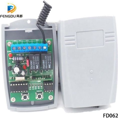 Récepteur de télécommande pour porte de garage,433MHz,dc 12V-24V,avec code à roulement HCS301,code ouvert- 1PCS Receiver