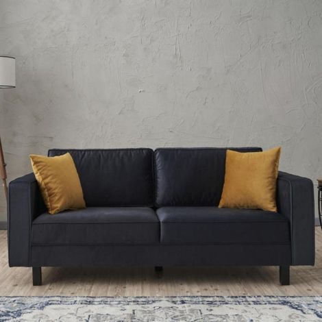 2-Sitzer Sofa Kahl Velvet Anthrazit (1/5)