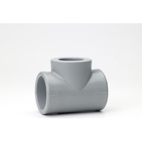 NIRON PREMIUM PPR-40 mm Schweißungs-T-Stück Grau