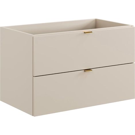 Waschtischunterschrank 80cm Azel mit 2 Schubladen, Kaschmir (1/3)