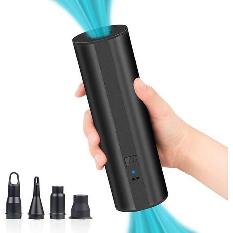 Gonfleur Electrique Paddle, Pompe Electrique Matelas Gonflable, Gonfleur Électrique Rechargeable pour Paddle, Matelas, Kayak, Pompe à Air Électrique Portable avec 4 Buses (1/5)