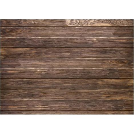 Fond de studio photo en vinyle fin marron effet bois, sans coutures, 1,8 x 1,2 m