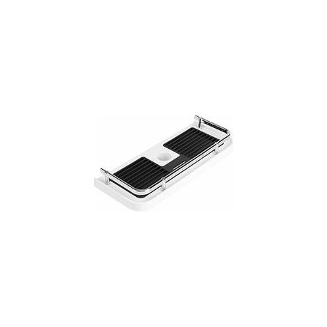 FLITI Tablette de Douche Sans Perçage – Support Réglable pour Barres 19-25mm – ABS & Aluminium Anticorrosion – 30x12x6cm – Charge 8kg – Kueatily (1/5)