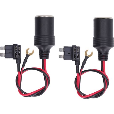 Presa accendisigari femmina in due pezzi, DC 12-24V 8A, lunghezza 30 cm, per la maggior parte dei modelli tedeschi. (1/4)