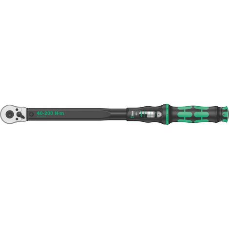 Wera – Clé dynamométrique 1/2" Click-Torque C 3 – Plage 40-200 Nm – Précision ± 3% – Longueur 510 mm – Enclenchement audible