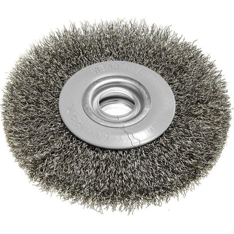 Spazzola metallica graphite acciaio 125 x 20 mm 6000 RPM