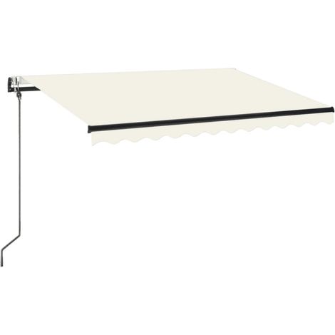 Maison Exclusive - Tenda Automatica con Sensore Vento e LED 350x250 cm Crema