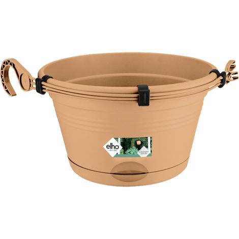 Elho Green Basics Suspension 28 - Marron - L 37 x B 29 x H 17 cm - Balconextérieur - 100% recyclé (1/3)