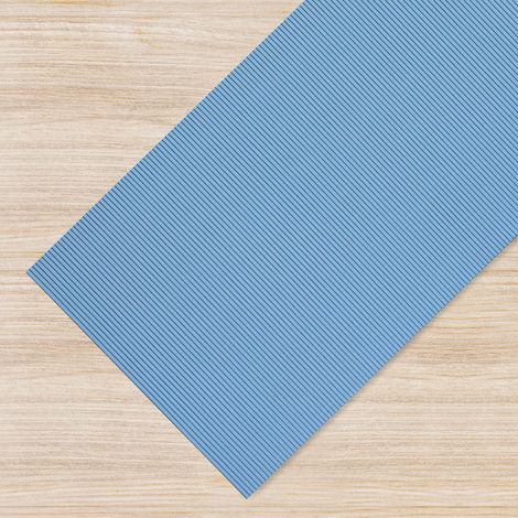 Passatoia Cucina Tappeto Multiuso H 65 Cm In Gomma Forata Morbido Antiscivolo Ingresso Bordi Piscina Sottolavello Scendidoccia Credenza Azzurro - 65x250Cm (1/5)