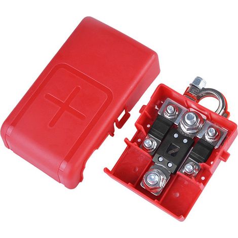 Connecteur de borne de batterie automobile 32 V 400 A, pince de batterie, borne en cuivre, clip de batterie, borne positive, 30 A2 400A1 bornier de batterie automobile 32 V 400 A avec clips en cuivre (1/5)