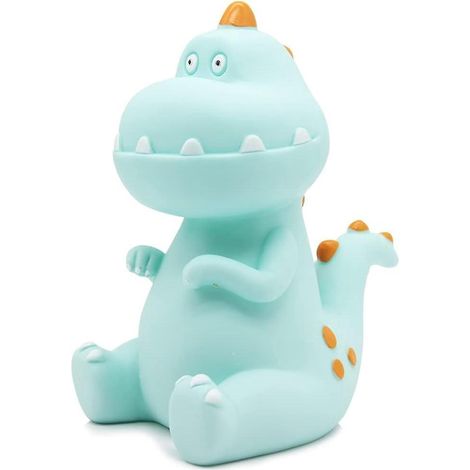 tirelire Dinosaure (bleu), Tirelire T-rex Incassable, Premire Tirelire, Meilleur Anniversaire De Nol Pour Enfants Garons Filles Dcoration De La Ma (1/5)