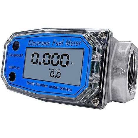 Débitmètre à turbine numérique 25 pour la mesure de l'essence, de l'eau et du bleu de mer (1/5)