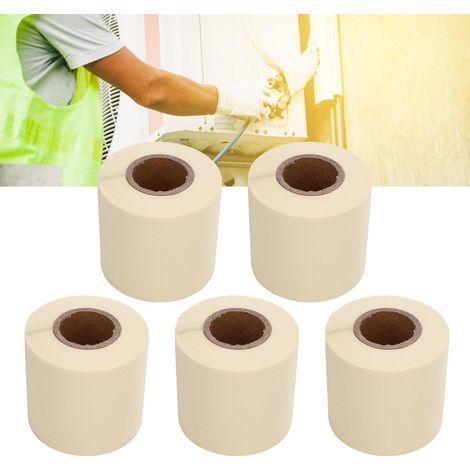 Lot de 5 rubans isolants multifonctionnels en PVC de 6 cm de large pour tuyaux de climatiseur, protection et isolation des composants électroniques et connecteurs. (1/5)