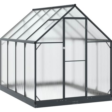 Serra da Giardino con porta Antracite 183,5 x 243,5 x 207 cm vidaXL