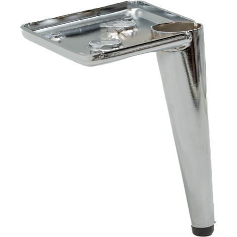 Möbelfuß Pin silber verchromt Höhe 13 cm (1/5)