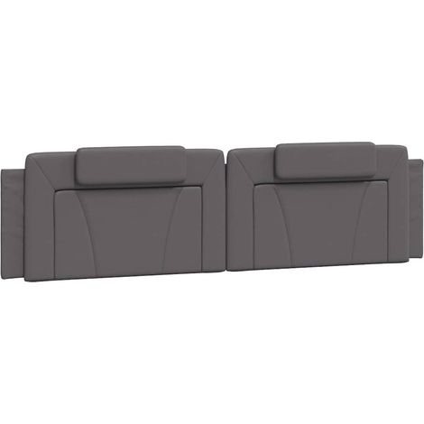Maison Exclusive - Cuscino Testiera Viana Grigio 200 cm in Similpelle (1/5)