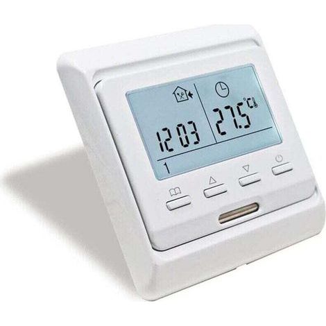 Thermostat de chauffage par le sol programmable LCD 16A 230V Thermostat mécanique (1/4)