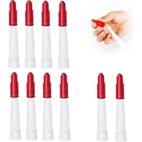 Ensemble de 10 embouts de rechange pour cartouches de mastic silicone, outils de calfeutrage (1/5)