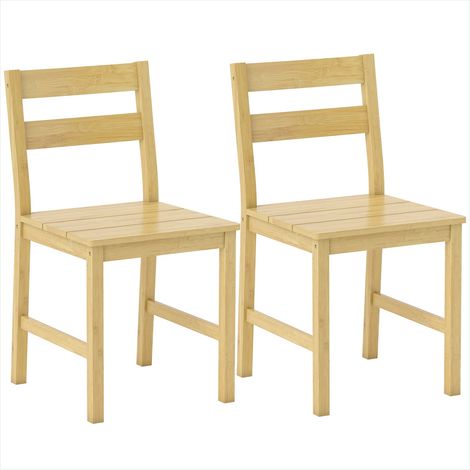 Banc de salle à manger Chaises de salle à manger en bambou lot (1/5)
