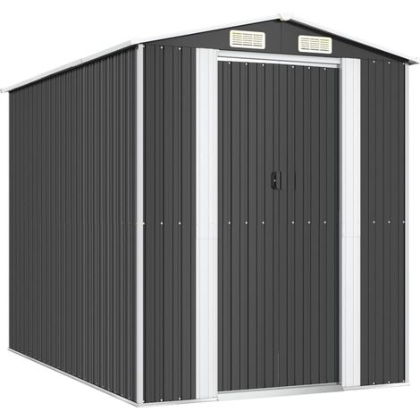 Casetta da giardino casetta per cabine ripostiglio casetta per la casa casetta per attrezzi da esterno robusta 192 x 274 x 223 cm acciaio zincato antracite 020022197