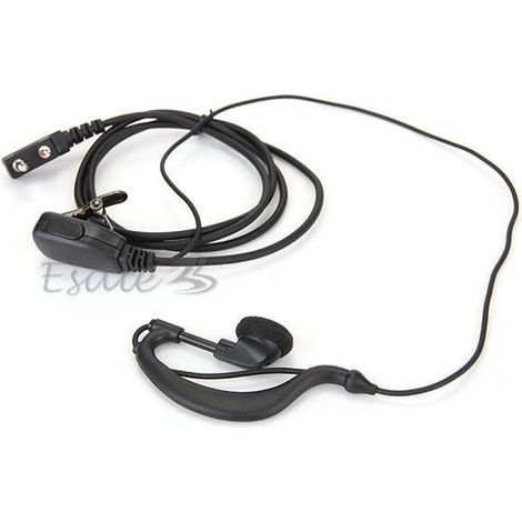 Sécurité Ecouteurs Casque Earphone Audio Accroche K2 pour Kenwood Walkie Talkie (1/3)
