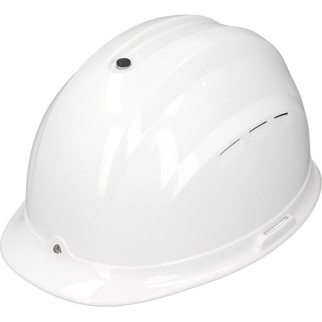 Casque de chantier avec double ventilation et léger respirant, haute résistance aux chocs et système de refroidissement, pour les chantiers de construction. (1/5)