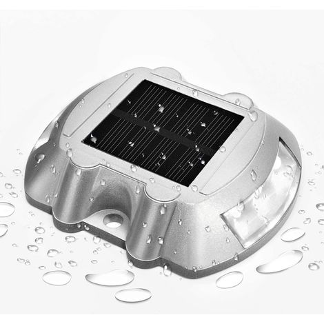 Juego de 1 luz LED solar, impermeable, para entrada de vehículos, patio, jardín. (1/5)
