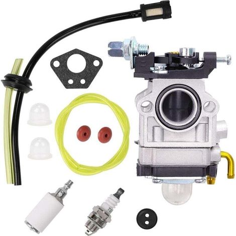 Carburatore per decespugliatori da 52cc, 49cc e 43cc. Kit carburatore completo di guarnizione, tubo flessibile, candela e filtro carburante. Carburatore per decespugliatori e tosaerba - Crezuo