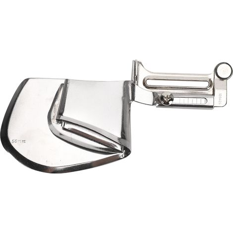 Pied presseur à ourlet roulé 5CM pour machine à coudre, accessoire de couture pour rideaux et textiles maison. (1/5)