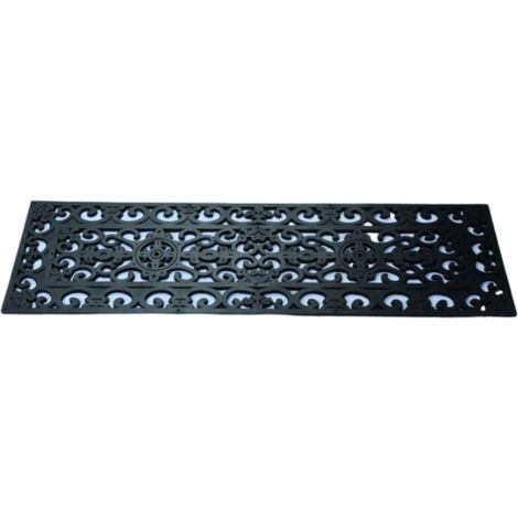 Tapis caoutchouc antidérapant 25x75 cm – Résistant à l'humidité – Moulé pour marches étroites – Facile à nettoyer au jet d'eau – Novotex (1/3)