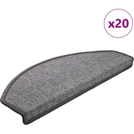 Stufenmatten 20 Stk. 65x24x4 cm Dunkelgrau Halbrund Groß