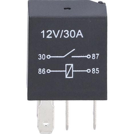 Kit de 10 relais violets 12V 30A étanches pour phares antibrouillard et climatiseur automobile (4 broches). (1/5)