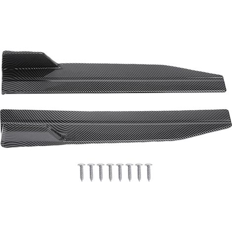 Diffusore laterale universale da 560 mm per minigonne laterali sinistra/destra, per carrozzeria auto, estensione spoiler per la maggior parte dei veicoli, motivo in fibra di carbonio (1/5)