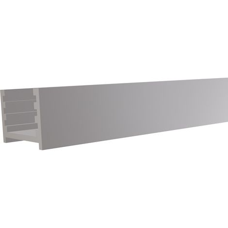 Alu-Wandprofil f. Steckzauns. SILBER, 20 x 20 x 2000 mm,