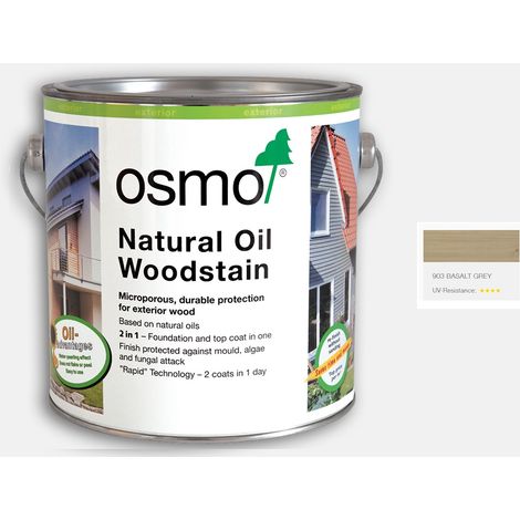 Osmo Natural Oil Woodstain - Basalt Grey - 125ml