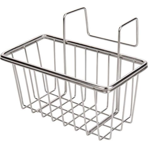Porte-éponge pour évier de cuisine en acier inoxydable 304, résistant à la rouille et durable, modèle A avec oreille écru, 1 pièce pour lave-vaisselle (1/5)