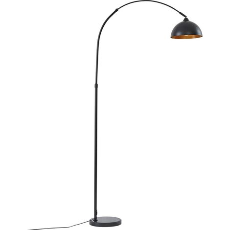Stehlampe (Bogenleuchte) "Tonka" aus Metall für Wohnzimmer & Esszimmer von Lindby (1/5)