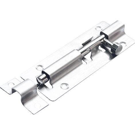 4 Pcs Verrou de Porte, Loquet Porte Coulissante, Serrure Porte Coulissante, Serrure de Porte, Boulons de Verrouillage de Porte, Targette en Acier Inoxydable pour Chambre Toilettes - 2 Pouces (1/5)