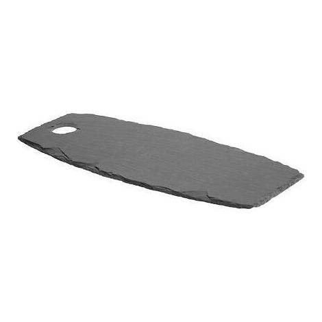 Plateau rectangulaire en ardoise naturelle noire 45x18 cm
