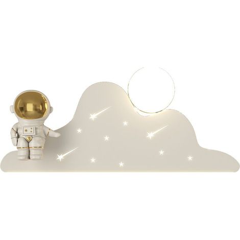 Astronaute LED Applique Murale Pour Chambre D'enfants Dimmable Chevet Applique Murale Projection Étoiles Veilleuse Blanc Contemporain Moderne Applique Murale (1/5)