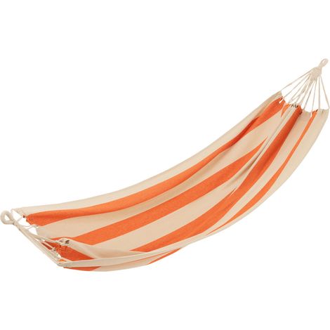 Hamac en Tissu "Grandes Rayures" 200cm Orange