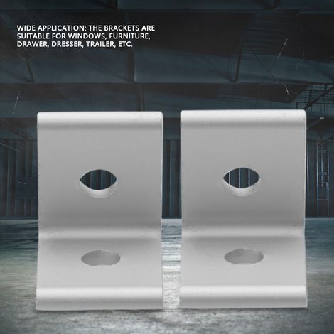 4 pièces Équerre de fixation en aluminium pour profilé 3030, connecteur d'angle blanc pour assemblage et jonction (1/5)