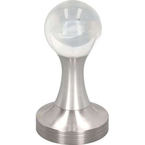 Pilon à café en acier inoxydable de qualité alimentaire, boule de cristal, marteau à café moulu pour la cuisine, pilier argenté 58 mm/2,3 pouces (1/5)