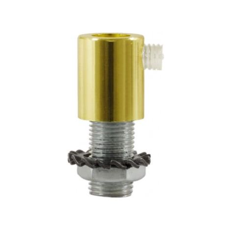 Serre-Câble Cylindrique Laiton avec Tige, Écrou et Rondelle - Accessoires de Fixation Métalliques