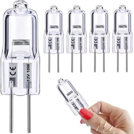 Pair Lot de 20 ampoules halogènes G4 10W 12V - Blanc chaud (W) (1/5)