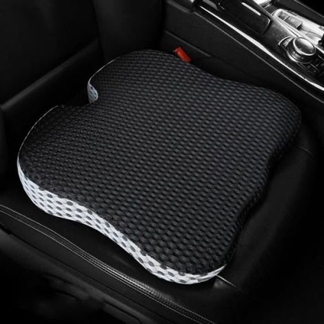 Coussin Siege - Mousse Memoire - Soulagement Douleurs Sacrum Et Coccyx - Pour Siege Voiture Bureau Fauteuil Roulant - 48 x 40 x 7 5 Cm - 1 Unite (1/5)