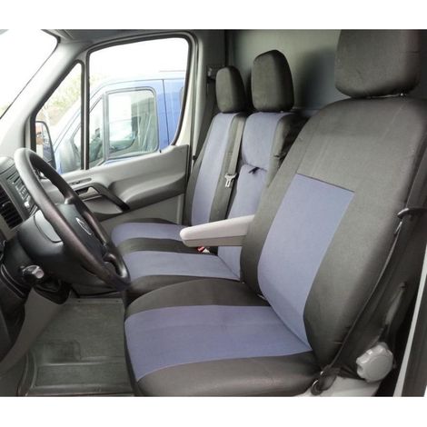 2+1 Калъфи тапицерия за предни седалки за Мерцедес Спринтер W906 2006+ Mercedes Sprinter, Фолксваген Крафтер Volkswagen