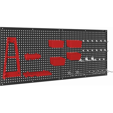Panneau porte-outils en métal 112x45cm KD11897 (1/5)