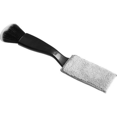 Cepillo universal 2 en 1 para quitar el polvo, apto para la limpieza del coche, cepillo de doble cabezal, cepillo de detalle para interiores de vehículos. (1/4)